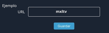 Ejemplo de dónde escribir mxltv